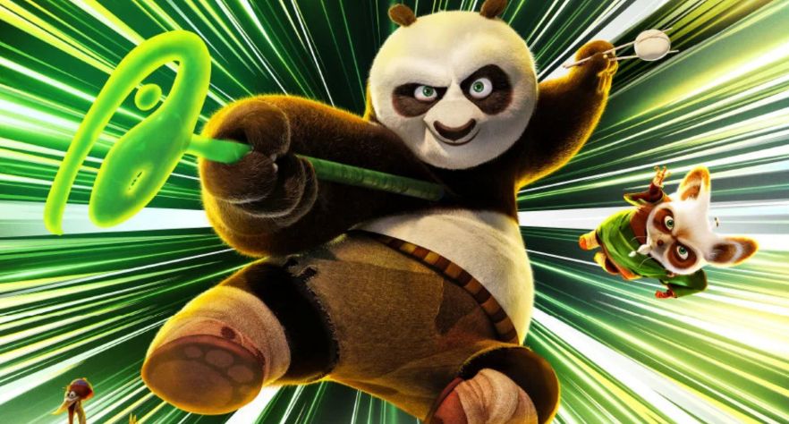 baner promujący film "kung fu panda 4"